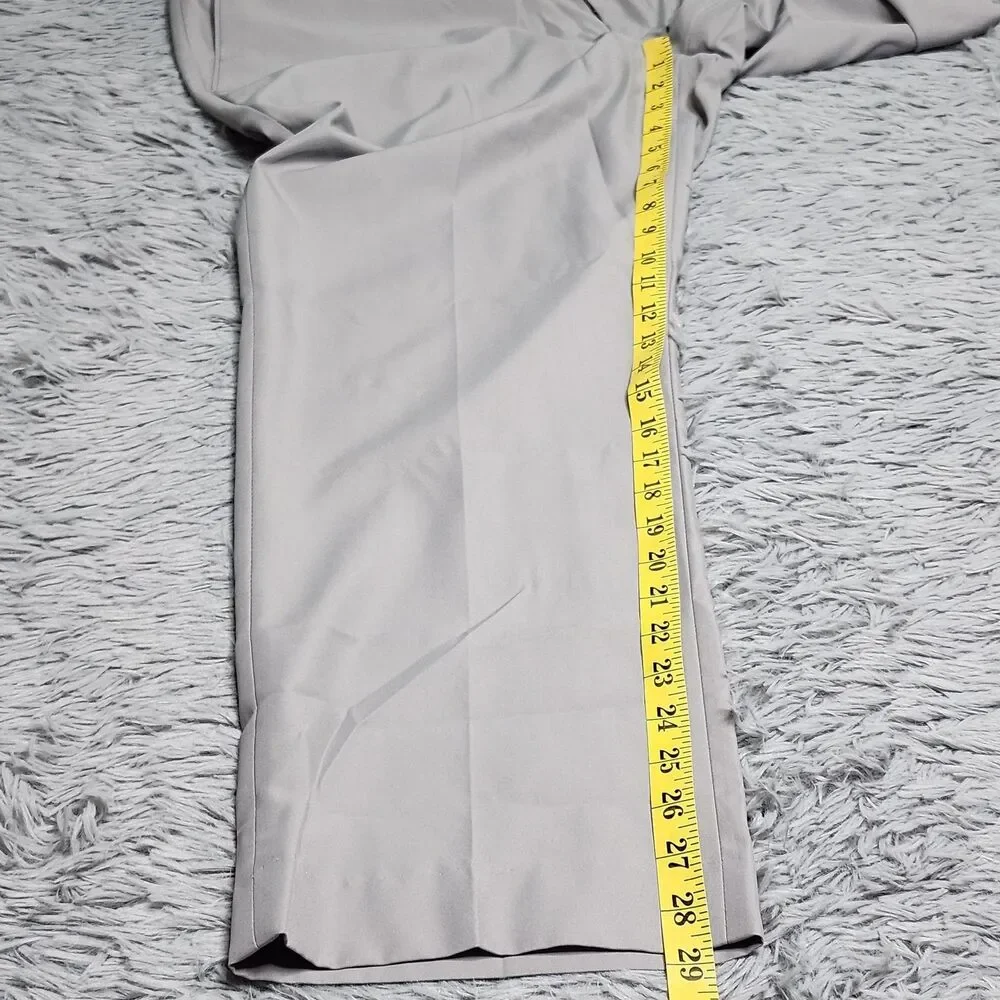 Louis Raphael Golf Pants Mens 40x29 Flat‎ Front Dress Trousers Classic Polyester